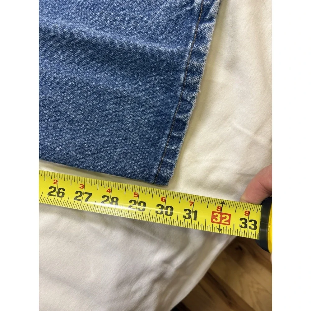 Vintage Wrangler Cowboy Cut Blue Jeans Mens Size 36x30 Blue Denim 13MWZ